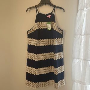 NWT Lilly Pulitzer Annabelle dress in True Navy 14